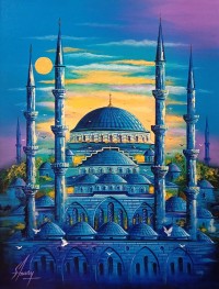 S. A. Noory, 18 x 24 Inch, Acrylic on Canvas, Cityscape Painting, AC-SAN-237 S. A. Noory, 18 x 24 Inch, Acrylic on Canvas, Cityscape Painting, AC-SAN-237